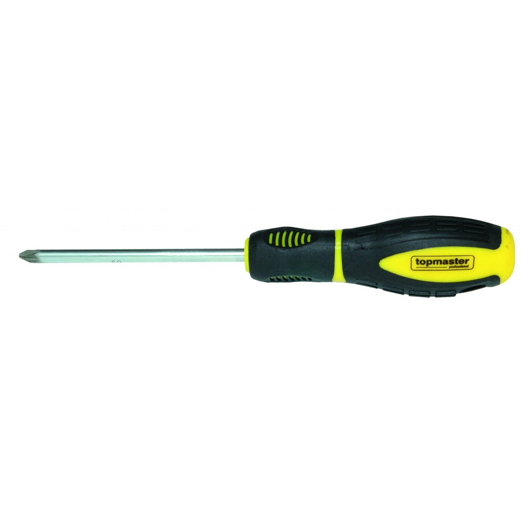 TOP MASTER PRO Surubelnita pozi Pz2 6х100mm S2 TMP Varf magnetizat Maner in doua straturi pentru prindere mai buna Top Master Pro - scule electrice si unelte profesionale - BricoMart