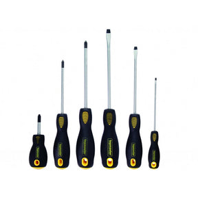 TOP MASTER PRO Surubelnite set 6pcs SVCM TMP Maner 2 straturi ergoniomic Varf magnetizat Top Master Pro - scule electrice si unelte profesionale - BricoMart