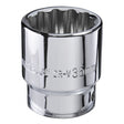 TOP MASTER PRO Tubulara 12PT 3/4" x 32mm TMP Material: otel crom - vanadiu de inalta calitate 50BV30. Cu acoperire anticoroziune Top Master Pro - scule electrice si unelte profesionale - BricoMart