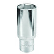 TOP MASTER PRO Tubulara adanca 1/2"x22mm CR-V TMP Material: otel crom-vanadiu de inalta calitate 50BV30 Cu acoperire anticoroziune Hexagonal Standard - DIN3124 Top Master Pro - scule electrice si unelte profesionale - BricoMart