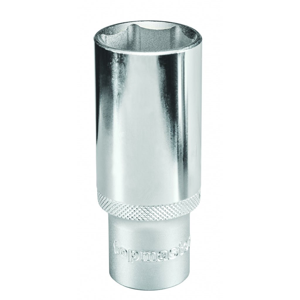 TOP MASTER PRO Tubulara adanca 1/2"x24mm CR - V TMP Material: otel crom - vanadiu de inalta calitate 50BV30 Cu acoperire anticoroziune Hexagonal Standard - DIN3124 Top Master Pro - scule electrice si unelte profesionale - BricoMart