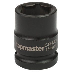 TOP MASTER PRO Tubulara de impact 1/2"19mm CR-MO TMP Material: otel calit crom-molibden de inalta calitate Potrivit pentru chei de impact pneumatice Standard - DIN3129 Top Master Pro - scule electrice si unelte profesionale - BricoMart