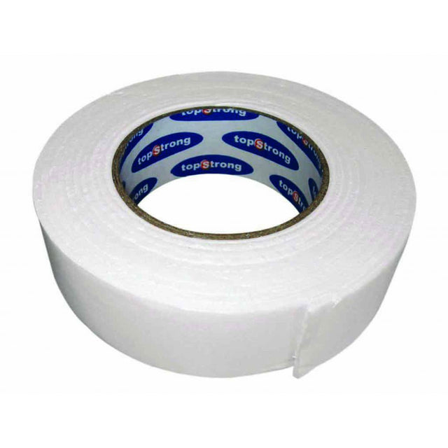 TOP STRONG Banda dublu adeziva 36mmx4m alb TS Potrivit pentru lipirea obiectelor usoare Top Strong - scule electrice si unelte profesionale - BricoMart
