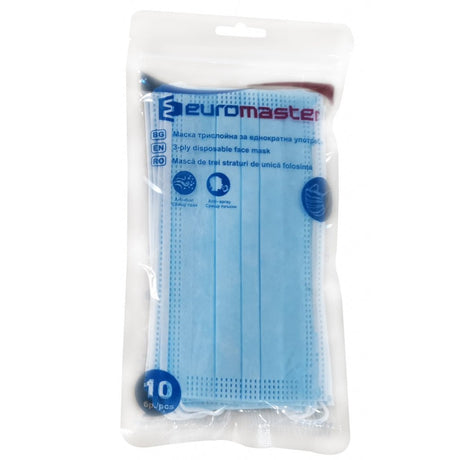 TOP STRONG Masca de unica folosinta, 10 buc. EM 3 straturi de protecție Protejează împotriva prafului si particulelor mici Eficiența filtrării BFE ≥ 90% Standardul UE: Top Strong - scule electrice si unelte profesionale - BricoMart