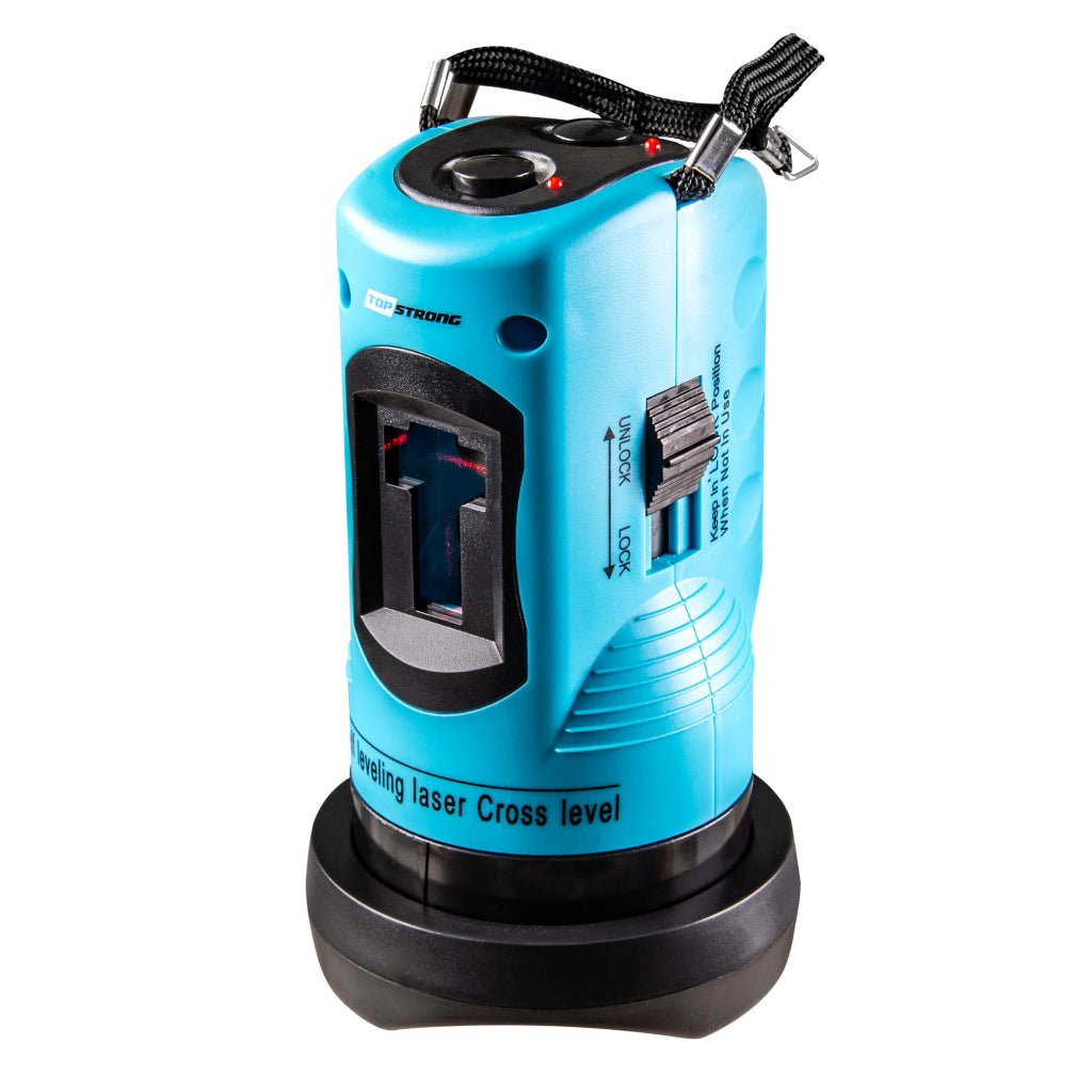 TOP STRONG Nivela laserl HV cu trepied TS Autonivelare automată în câteva secunde Lumină roșie strălucitoare Rază mare: 10 metri și rotație de 360 de grade Incl Top Strong - scule electrice si unelte profesionale - BricoMart