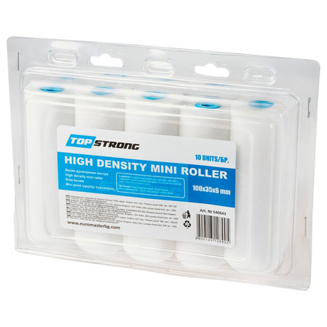 TOP STRONG Set 10 role burete 100x35mm TS Pentru aplicarea vopselelor cu dispersie de apă Top Strong - scule electrice si unelte profesionale - BricoMart