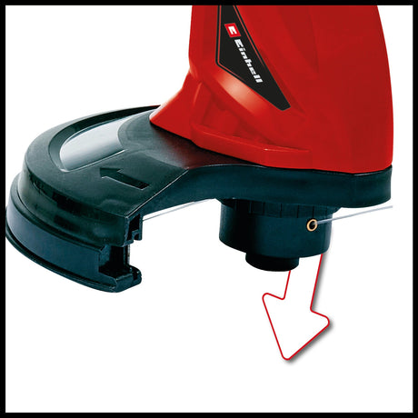 Trimmer electric de tuns iarba/gazon Einhell GC - ET 2522 (250 W, operare cu doua maini, maner suplimentar, taiere cu fir dublu si alimentare automata cu fir Einhell - scule electrice si unelte profesionale - BricoMart