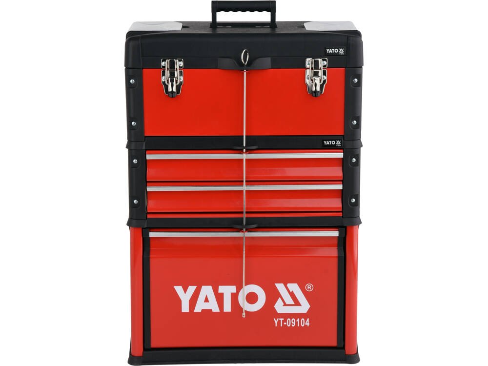 TROLER SCULE metal YATO YT - 09104 , 3 COMPARTIMENTE , echipat 78 de elemente YATO - scule electrice si unelte profesionale - BricoMart