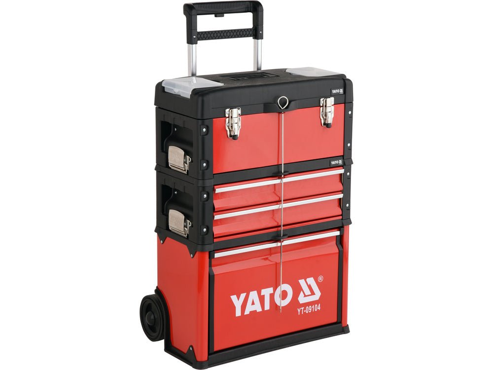TROLER SCULE metal YATO YT - 09104 , 3 COMPARTIMENTE , echipat 78 de elemente YATO - scule electrice si unelte profesionale - BricoMart