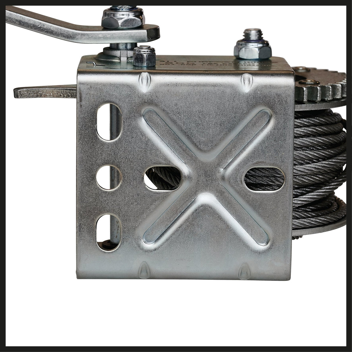 Troliu manual Einhell TC - WI 500, sarcina utila maxima 500 kg, cablu de 10 metri fara rasucire, opritor de revenire, maner moale, inclusiv carlig de siguranta cu zavor de retinere Einhell - scule electrice si unelte profesionale - BricoMart