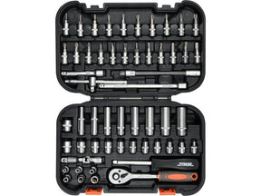 TRUSA CHEI TUBULARE STHOR 58643 + BITI STHOR, 1/4 - 56 PIESE STHOR - scule electrice si unelte profesionale - BricoMart