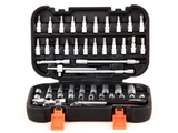 TRUSA CHEI TUBULARE STHOR 58643 + BITI STHOR, 1/4 - 56 PIESE STHOR - scule electrice si unelte profesionale - BricoMart