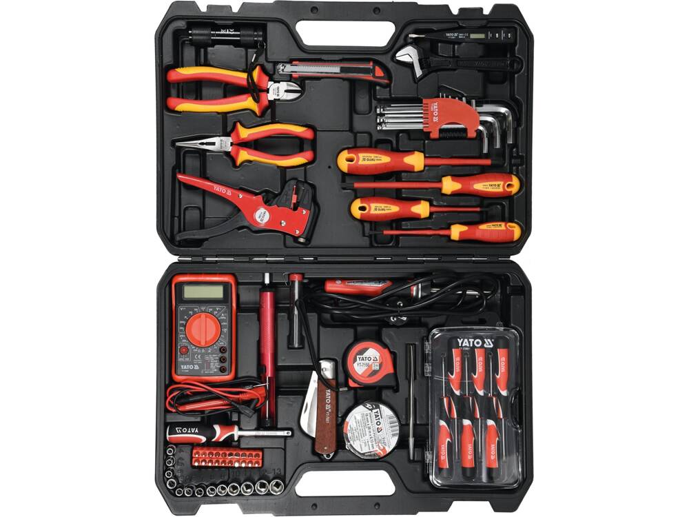 TRUSA SCULE ELECTRICIENI, YATO YT - 39009 68 PIESE YATO - scule electrice si unelte profesionale - BricoMart