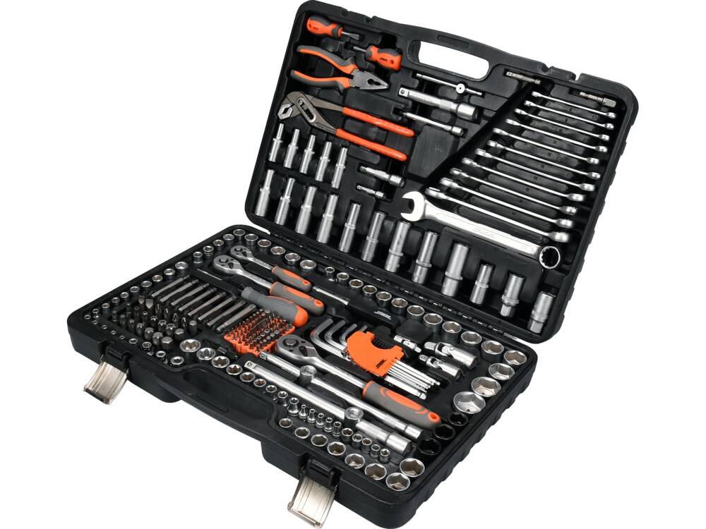 TRUSA TUBULARE 1/2 - 3/8 - 1/4, STHOR 58693 225 PIESE STHOR - scule electrice si unelte profesionale - BricoMart