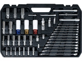 TRUSA TUBULARE 1/4'', 3/8'', 1/2'' 198 PIESE Yato YT - 38850 - 6.3 mm, 9.5 mm, 12.7 mm, CrMo Yato - scule electrice si unelte profesionale - BricoMart