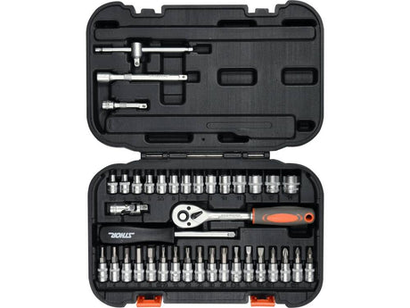 TRUSA TUBULARE 1/4, STHOR 58640 38 PIESE STHOR - scule electrice si unelte profesionale - BricoMart