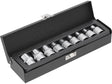 TRUSA TUBULARE CR-V, YATO YT-0521 9 BUC, E10-E24 YATO - scule electrice si unelte profesionale - BricoMart