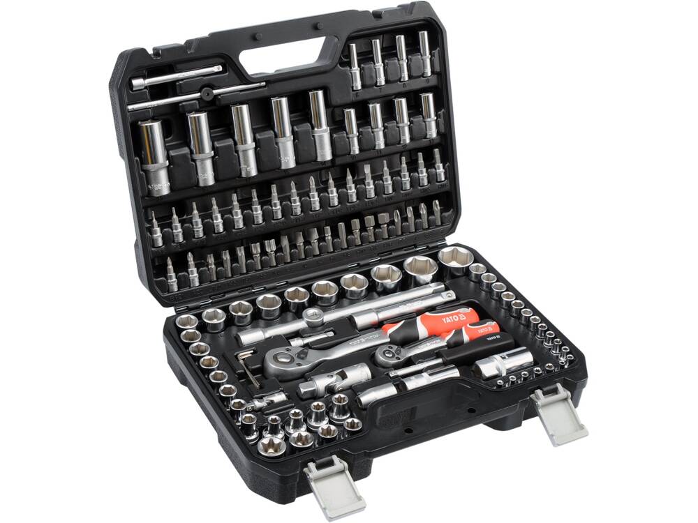 TRUSA TUBULARE SI YATO YT - 38791 ANTRENOR 1/4, 1/2, 108 PIESE YATO - scule electrice si unelte profesionale - BricoMart