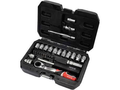 TRUSA TUBULARE SPLINE YATO YT - 38650 1/4, 29 PIESE YATO - scule electrice si unelte profesionale - BricoMart