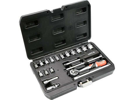 TRUSA TUBULARE+ANTRENOR, 20 YATO YT - 14491 BUC, 1/4, CR - V YATO - scule electrice si unelte profesionale - BricoMart