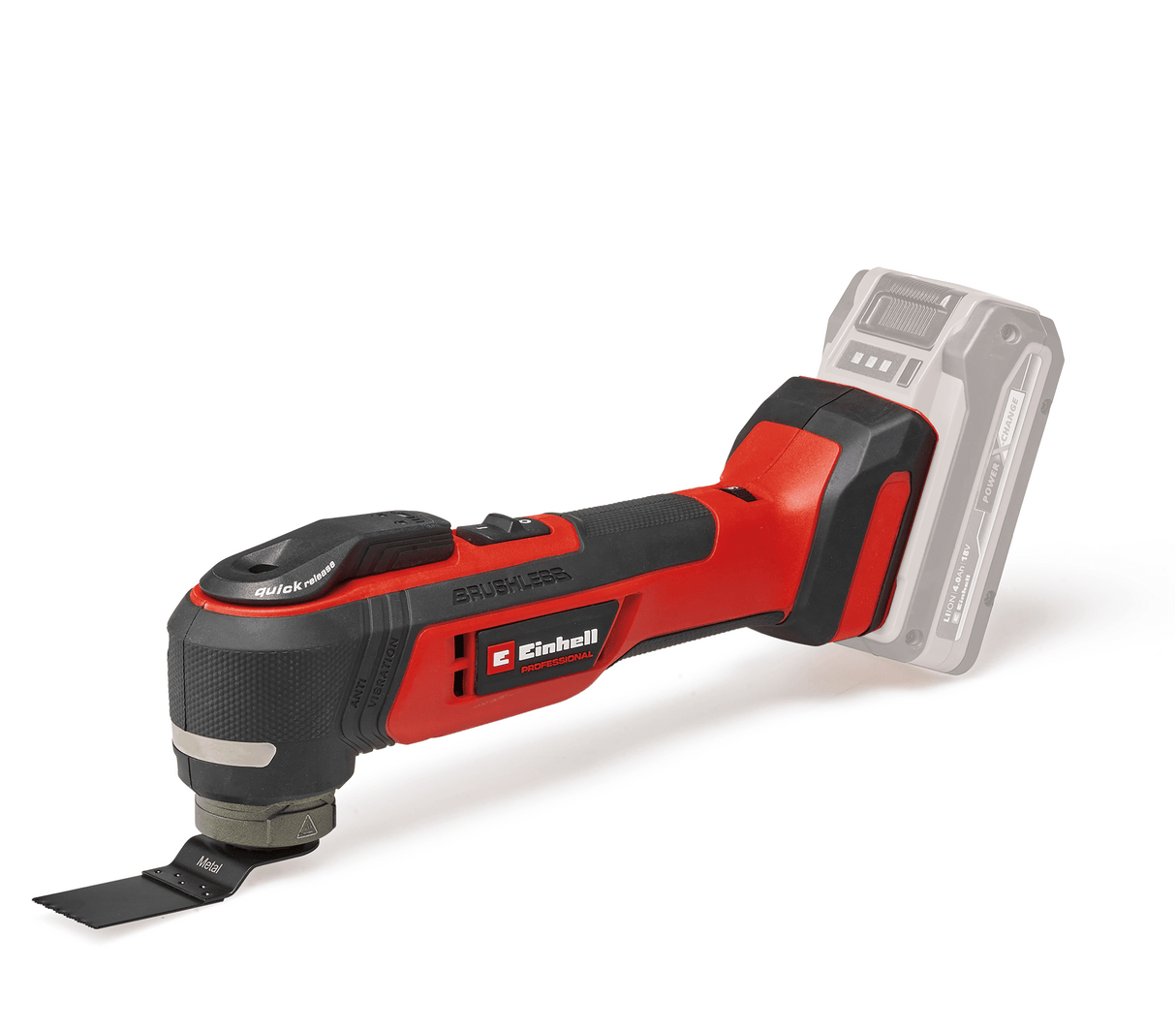 Unealta multifunctionala fara fir Einhell Professional TP - MG 18 Li BL - Solo Power X - Change (18 V, fara perii, 3 functii, adaptor magnetic accesorii, cu accesorii, fara acumulator) Einhell - scule electrice si unelte profesionale - BricoMart
