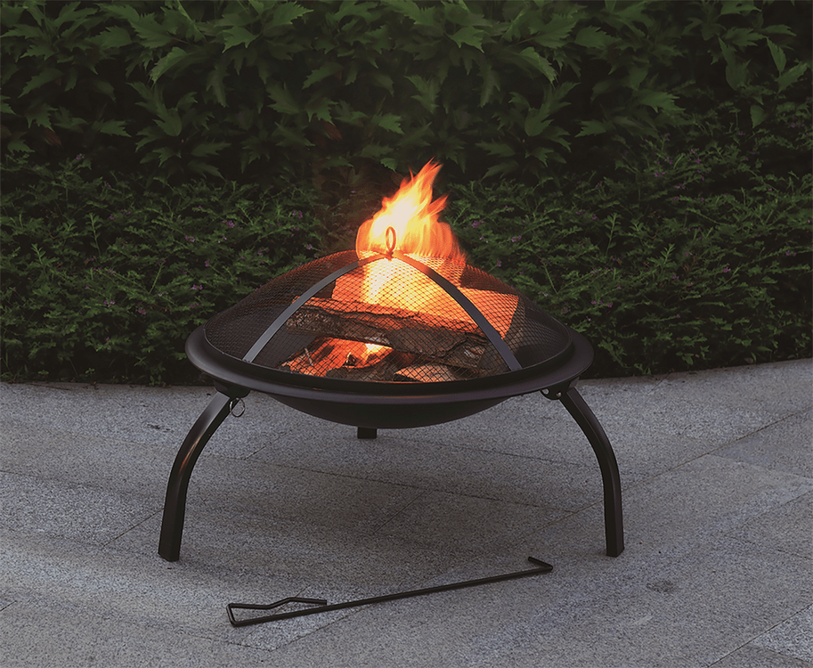 VATRA DE OTEL LUND 99912 CU PICIOARE RABATABILE, 56X39CM LUND - scule electrice si unelte profesionale - BricoMart
