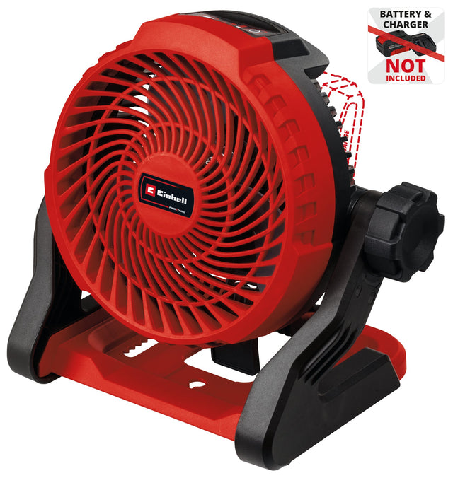 Ventilator pe acumulator Einhell GE - CF 18/2200 Li - Solo Power X - Change (18 V, Li - ion, 3 setari de viteza, cap ventilator rotativ la 360°, furnizat fara acumulator sau incarcator Einhell - scule electrice si unelte profesionale - BricoMart