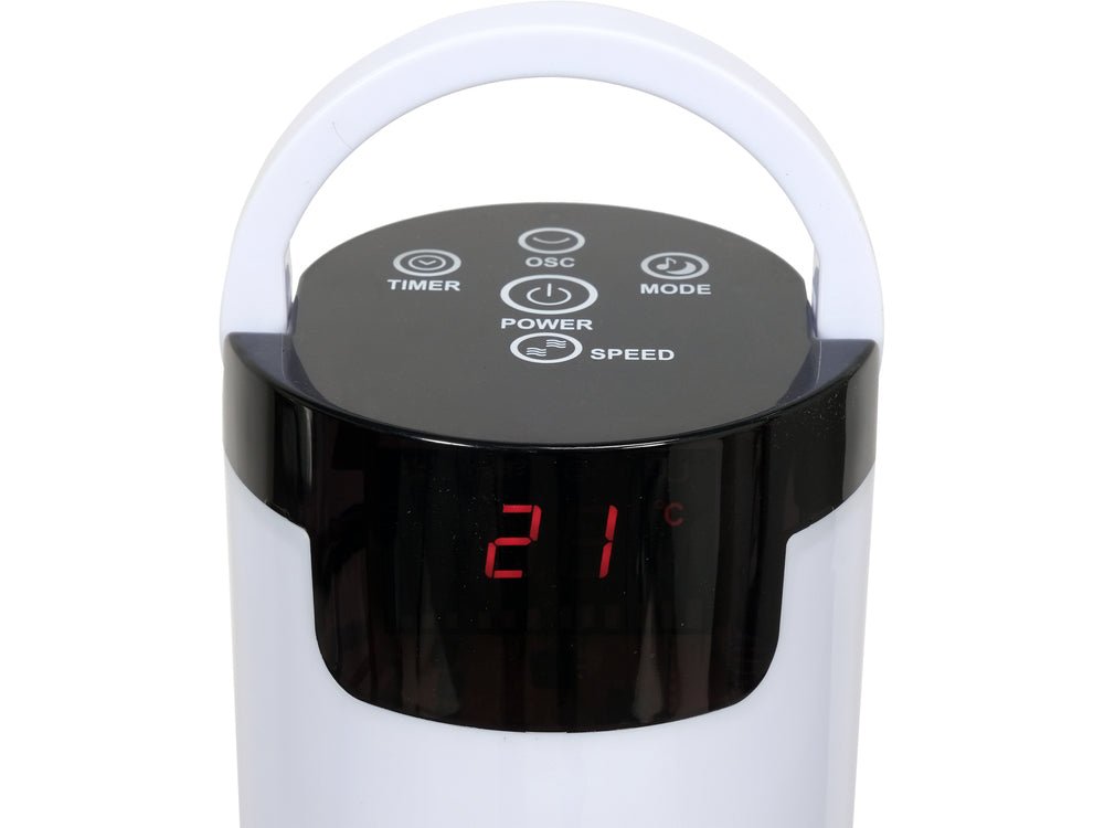 VENTILATOR TURN, AFISAJ LED, 50W, INALTIME 81CM Lund 66841 - 81 cm, 1.5 m, 2.3 kg Lund - scule electrice si unelte profesionale - BricoMart
