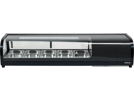 VITRINA FIRGORIFICA 5X1/3 YATO YG-05001 GN, 135X42X26,5CM YATO - scule electrice si unelte profesionale - BricoMart