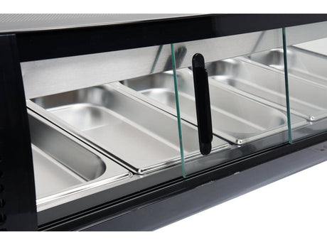 VITRINA FIRGORIFICA 5X1/3 YATO YG-05001 GN, 135X42X26,5CM YATO - scule electrice si unelte profesionale - BricoMart