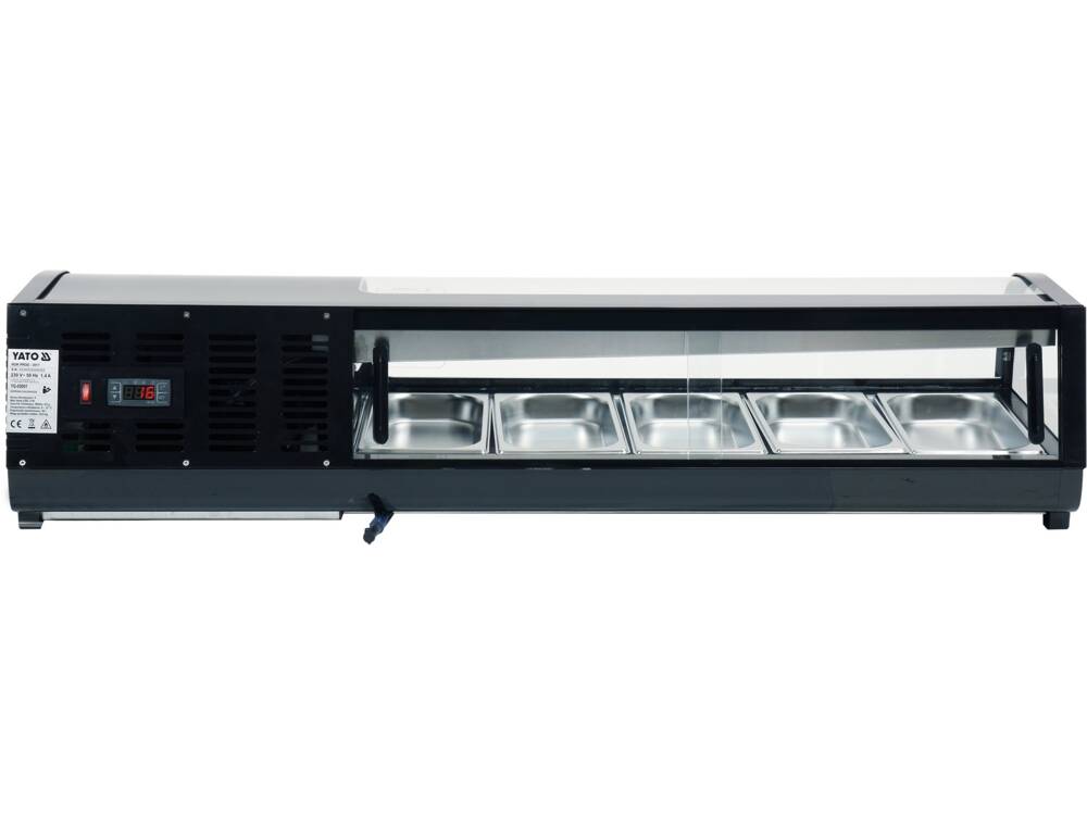 VITRINA FIRGORIFICA 5X1/3 YATO YG-05001 GN, 135X42X26,5CM YATO - scule electrice si unelte profesionale - BricoMart