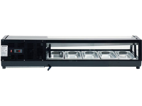 VITRINA FIRGORIFICA 5X1/3 YATO YG-05001 GN, 135X42X26,5CM YATO - scule electrice si unelte profesionale - BricoMart