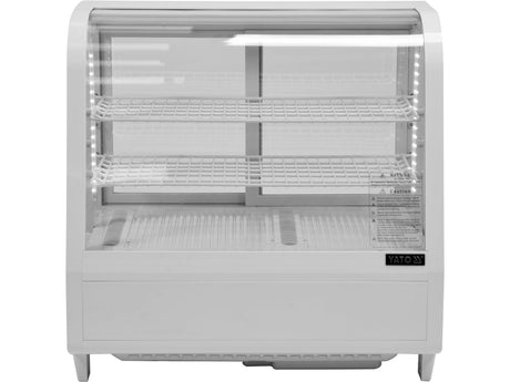 VITRINA FIRGORIFICA DE PREZENTARE 100L 68X45X67CM - ALB Yato YG - 05021 - Vitrine frigorifice, rezistent Yato - scule electrice si unelte profesionale - BricoMart