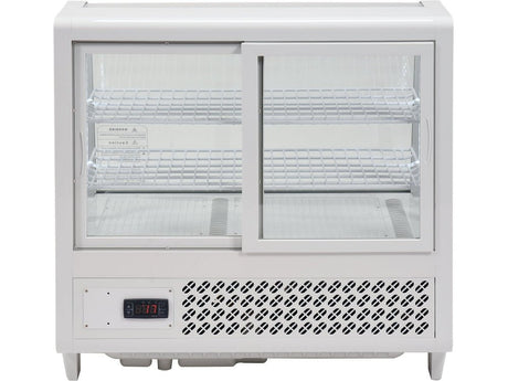 VITRINA FIRGORIFICA DE PREZENTARE 100L 68X45X67CM - ALB Yato YG - 05021 - Vitrine frigorifice, rezistent Yato - scule electrice si unelte profesionale - BricoMart
