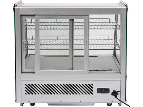 VITRINA FIRGORIFICA DE PREZENTARE 120L 70.2X56.8X68.6CM - ARGINTIU Yato YG - 05025 - Vitrine frigorifice, rezistent Yato - scule electrice si unelte profesionale - BricoMart