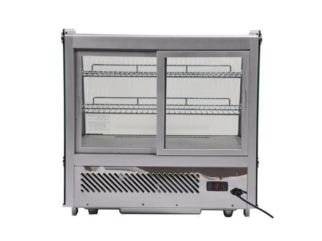 VITRINA FIRGORIFICA DE PREZENTARE 120L 70.2X56.8X68.6CM - ARGINTIU Yato YG - 05025 - Vitrine frigorifice, rezistent Yato - scule electrice si unelte profesionale - BricoMart