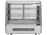 VITRINA FIRGORIFICA DE PREZENTARE 120L 70.2X56.8X68.6CM - ARGINTIU Yato YG - 05025 - Vitrine frigorifice, rezistent Yato - scule electrice si unelte profesionale - BricoMart