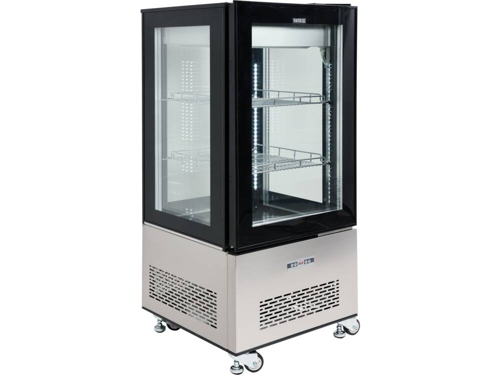 VITRINA FIRGORIFICA PRAJITURI, YATO YG - 05064 270L, 65X65X150CM YATO - scule electrice si unelte profesionale - BricoMart