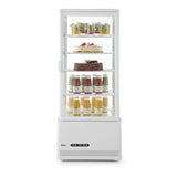 Vitrina frigorifica de prezentare 98 L alba - 452x406x(H)1116 mm