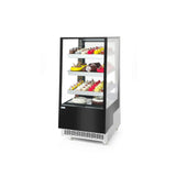Vitrina frigorifica de prezentare interval temp. 2/6?C, 480 W corp inox, ARKTIC by Hendi, 650x805x(H)1445 mm, 300 Litri, Clasa energetica C