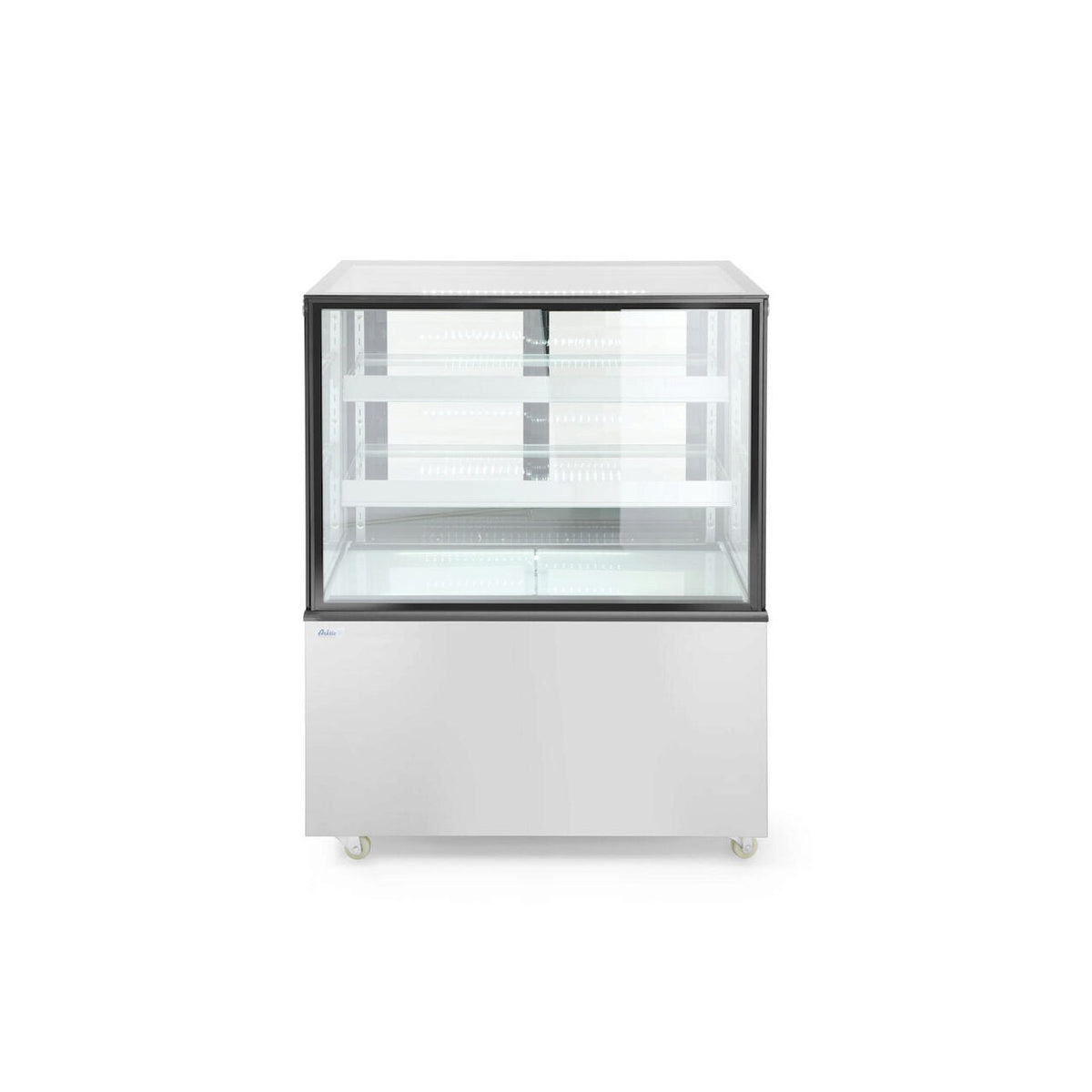Vitrina frigorifica de prezentare interval temp. 2/6?C, corp inox, 410 litri, 490 W ARKTIC by Hendi, 1215x675x(H)1210 mm, Clasa energetica C