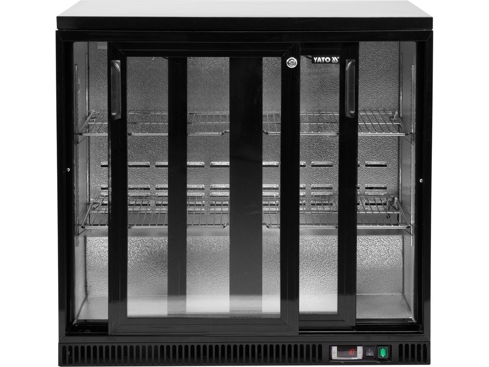 VITRINA PENTRU STICLE, YATO YG - 05356 2 USI CULISABILE, 200W, 227L, 920X515X905MM YATO - scule electrice si unelte profesionale - BricoMart