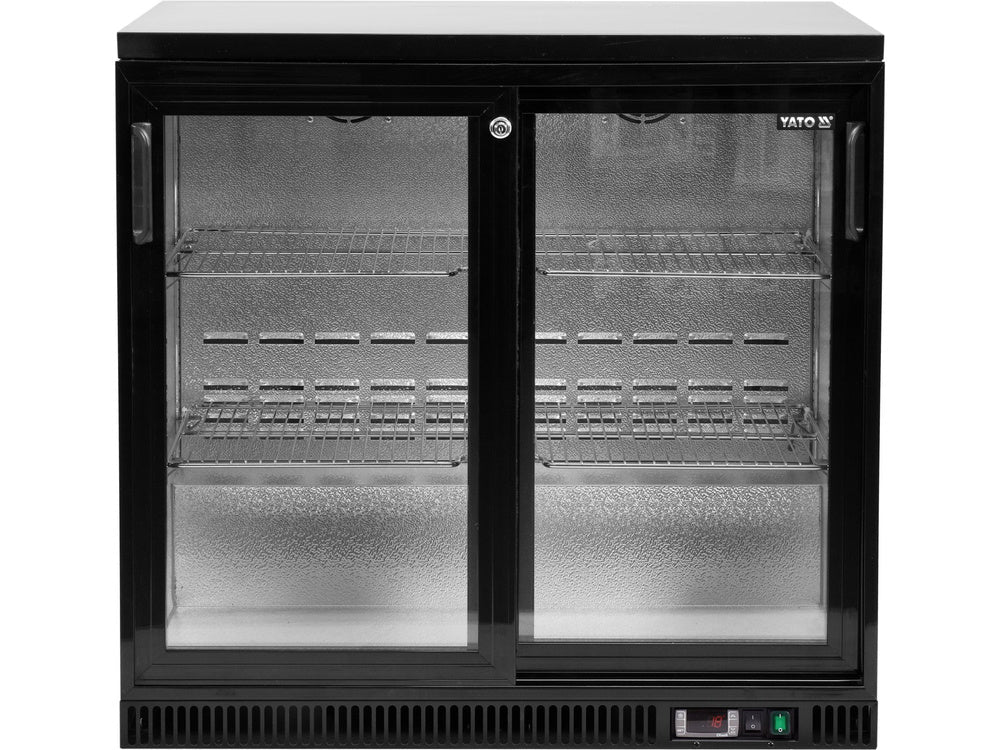 VITRINA PENTRU STICLE, YATO YG - 05356 2 USI CULISABILE, 200W, 227L, 920X515X905MM YATO - scule electrice si unelte profesionale - BricoMart
