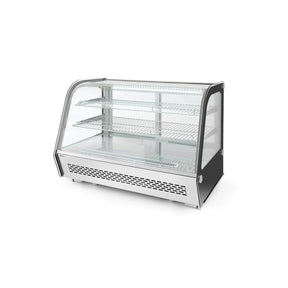 Vitrina rece pt prezentare, 120 lt, interval temp. 0-6 gr C, 160 W, corp inox, ARKTIC by Hendi, 707x570x(H)680mm, Clasa energetica B