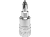 BIT CRUCE PH1, YATO YT-04411 CU ADAPTOR 1/4, 37MM