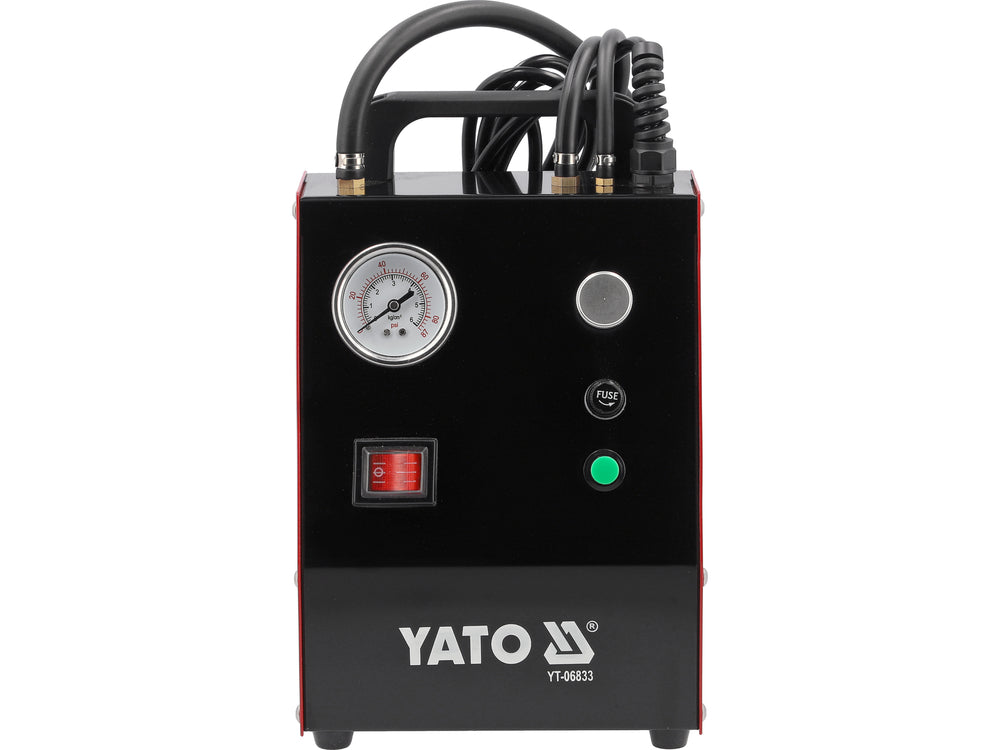 Aparat YATO YT-06833 pentru schimb lichid de frână, accesorii
