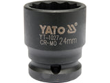 CHEIE TUBULARA BI-HEXAGONALA YATO YT-1027 DE IMPACT, 24MM, 1/2