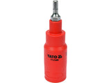 HATSZÖGŰ FEJ 4, YATO YT-21080 VDE, 3/8"-OS ADAPTERREL, 75MM 