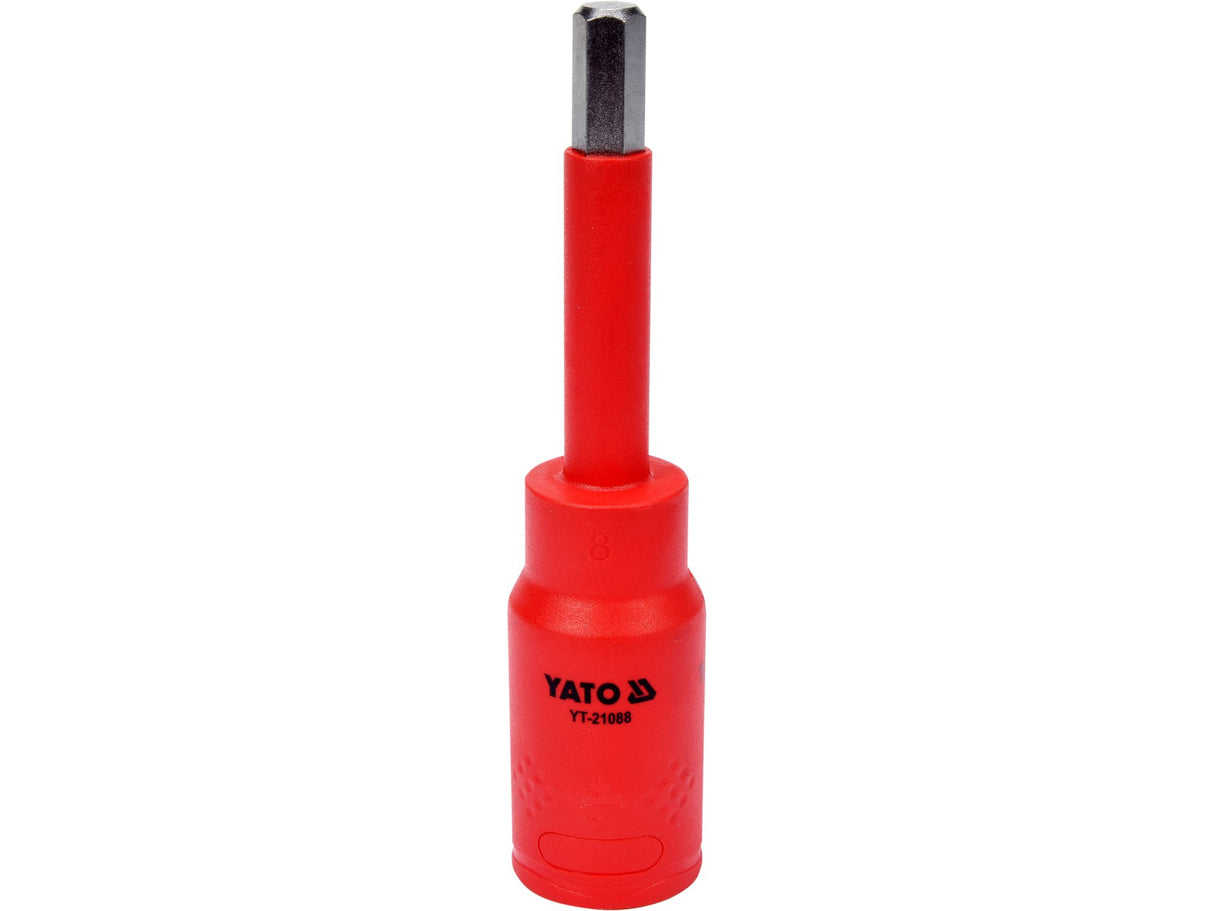 HATSZÖGŰ FEJ 8, YATO YT-21088 VDE, 1/2 ADAPTERREL, 120MM 