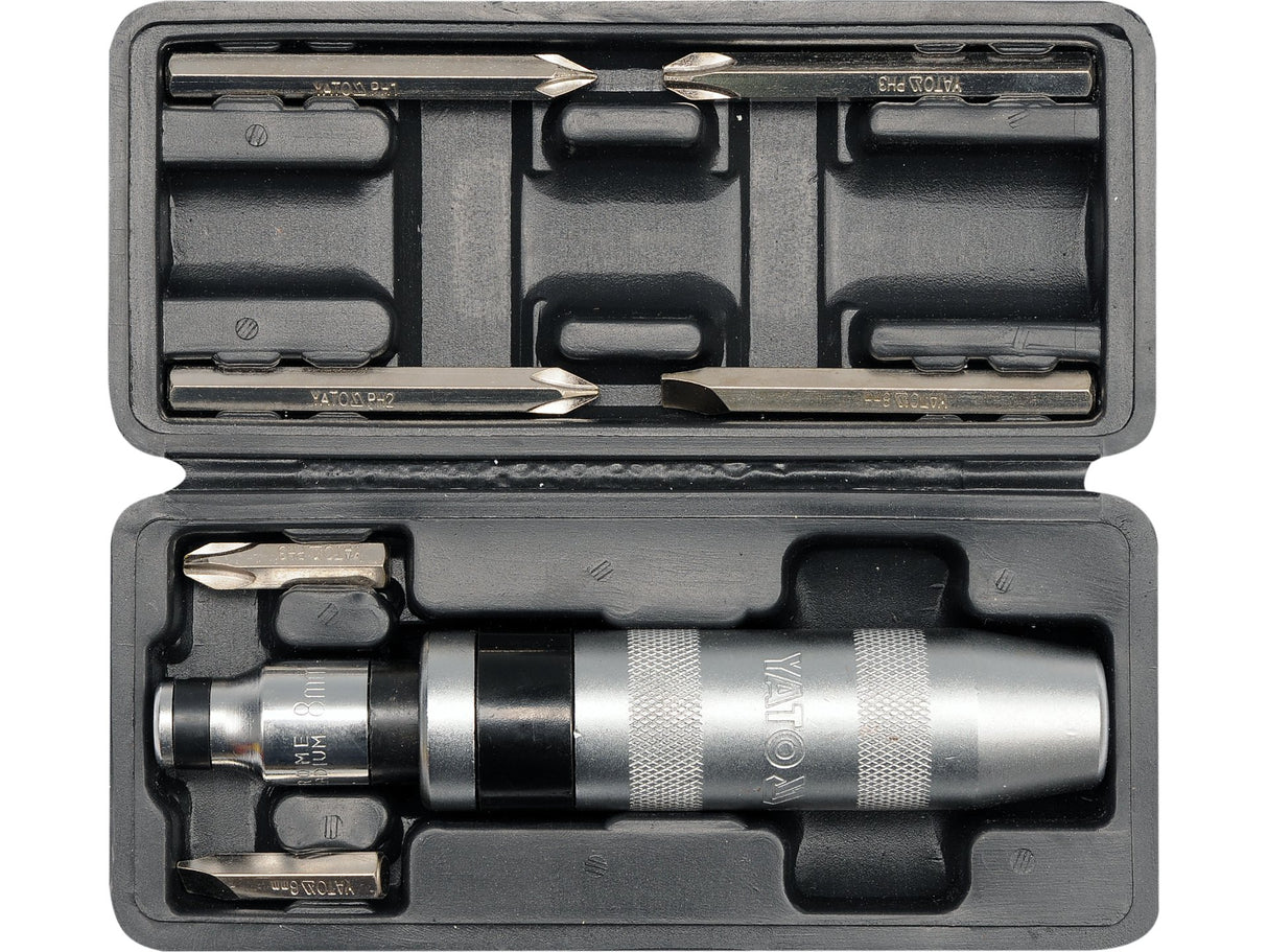 YATO YT-2802 FÉM CSAVARHÚZÓ KALAPÁCSKAL, 7 DB-OS 